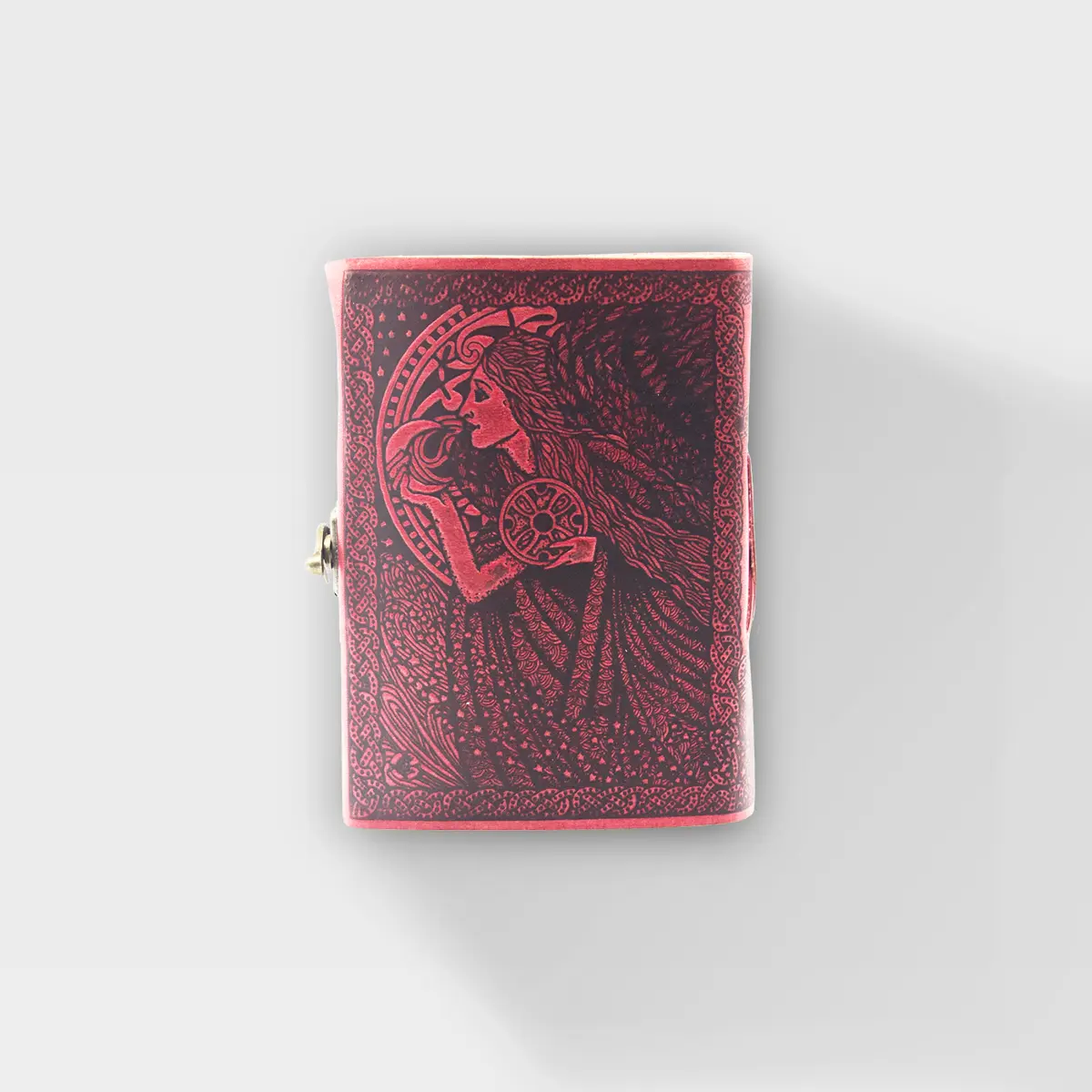 Back Celtic Sister – Angels of the Harvest – 5×7 – Red Leather Journal