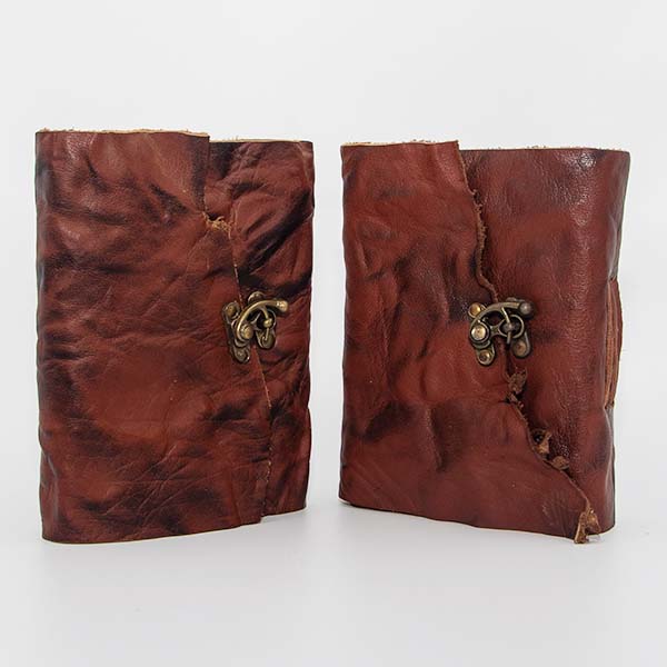 Antique Leather Journal - 5x7 - Brass Latch - Image 3