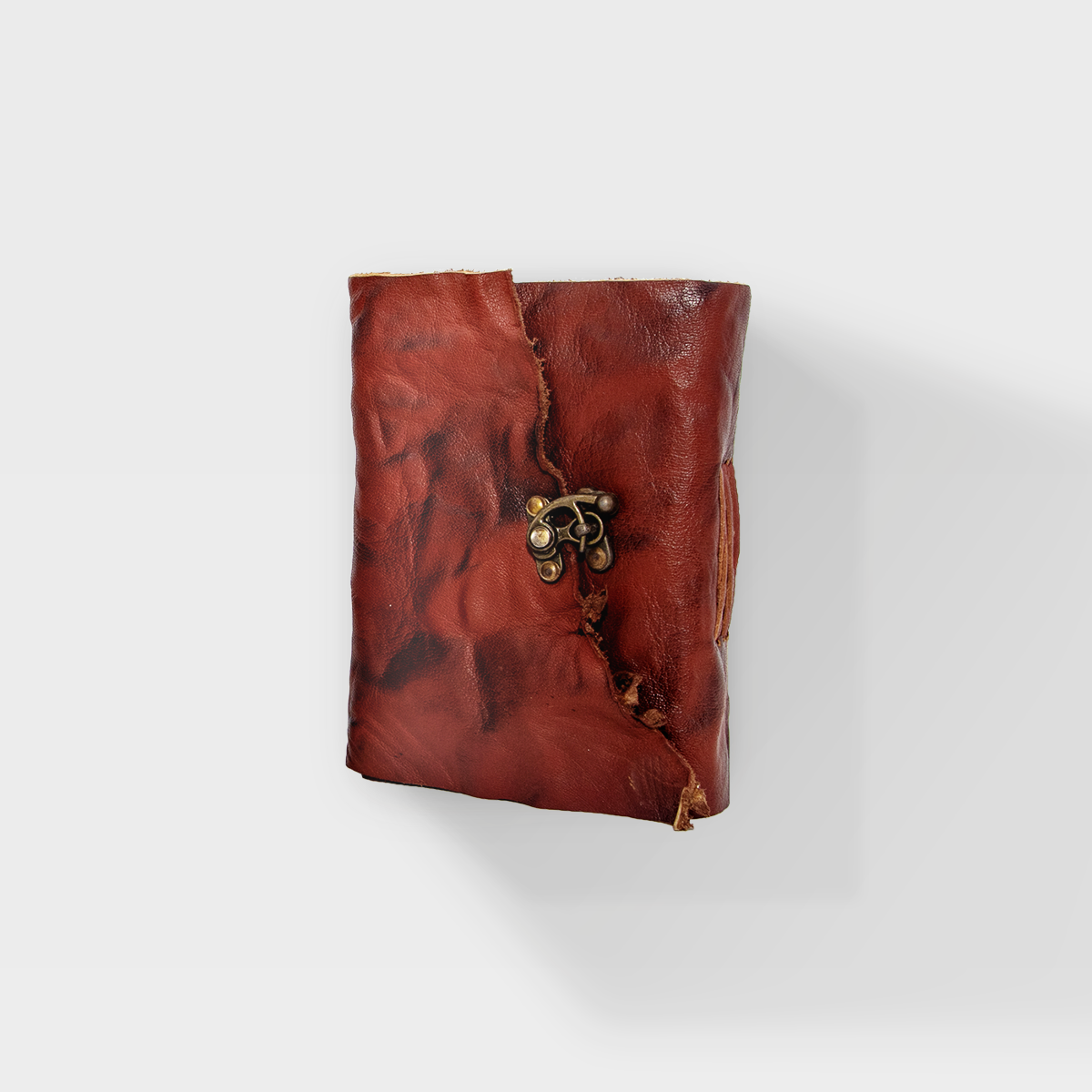 Antique Leather Journal - 5x7 - Brass Latch