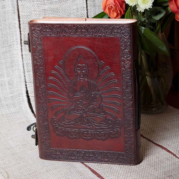 Enlightenment of the Buddha - 5x7 - Leather Journal - Image 2