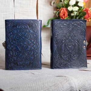 Ravens Song - Jen Delyth - 5x7 - Blue Leather Journal