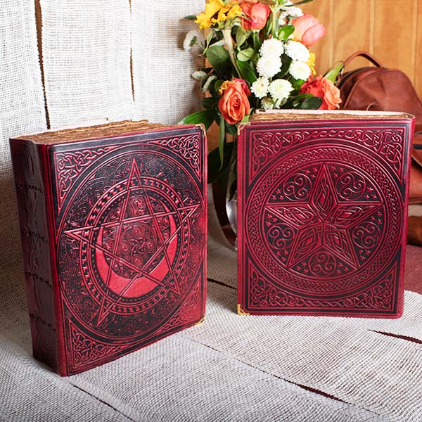 Red Book of Shadows - 8x10 - Leather Journal - Image 3