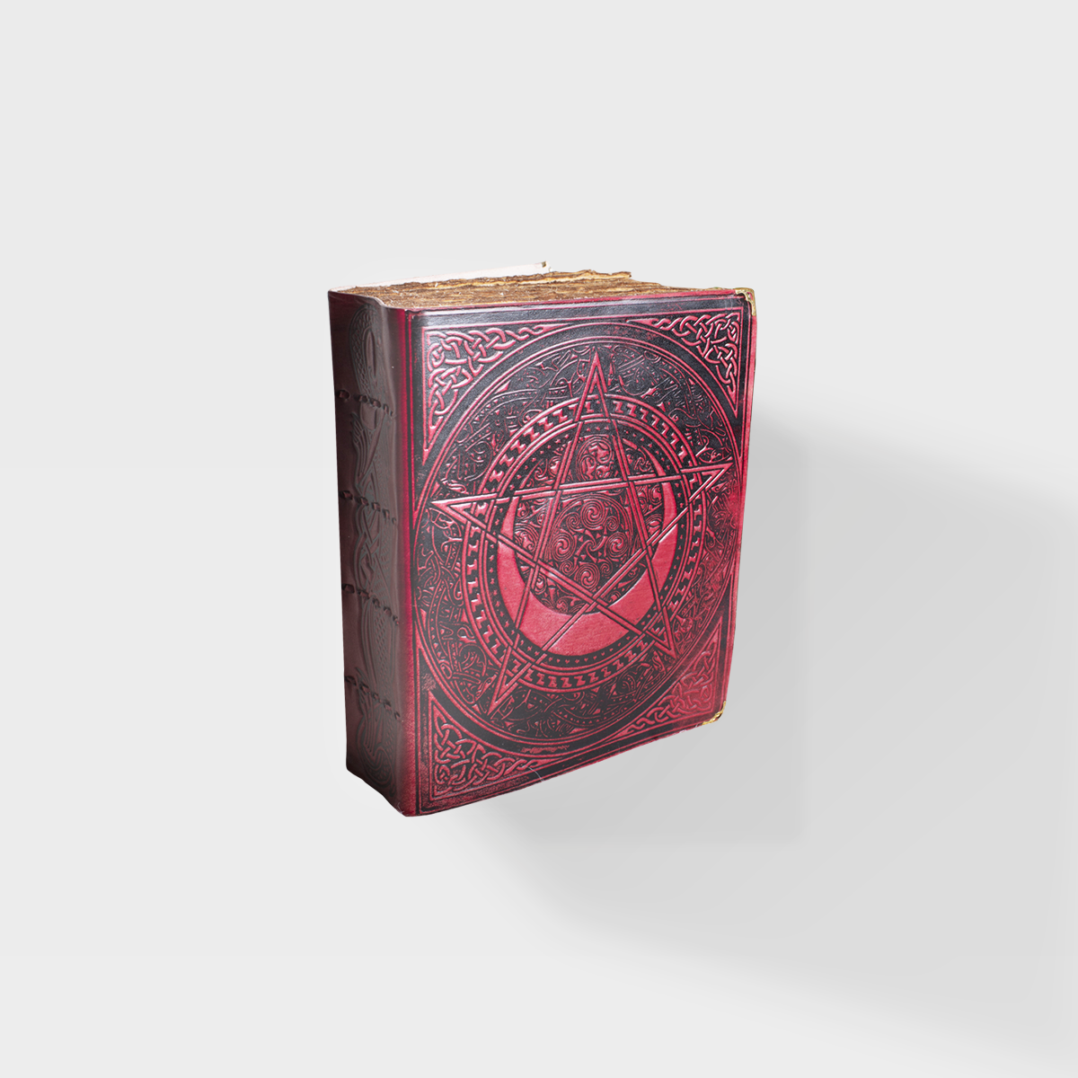 Red Book of Shadows - 8x10 - Leather Journal