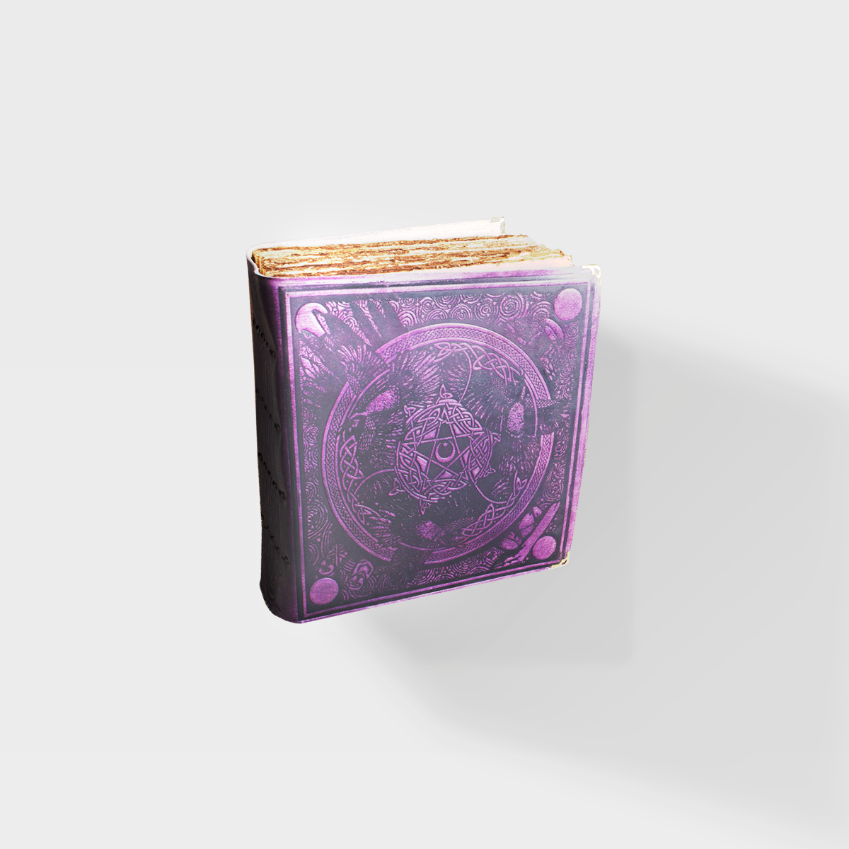 Book of Morrigan - 8x10 - Purple Leather Journal