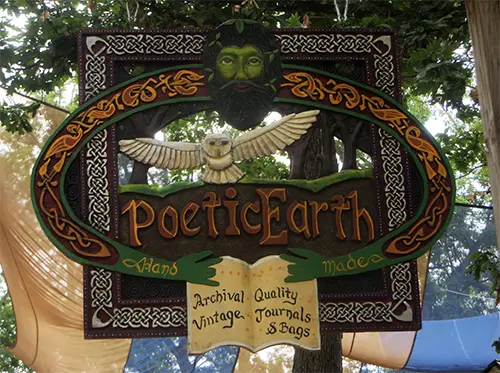 Poetic Earth Shop at Plantersville Renaissance festival Texas