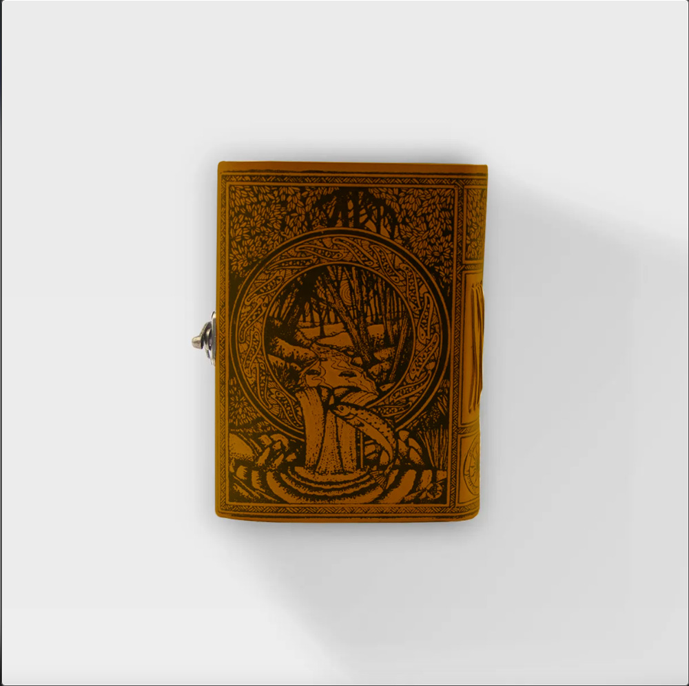 Brown Celtic tree of life sacred wells Back Cover