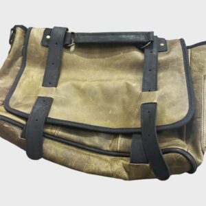 Tan Leather Mexican Sider Backpack