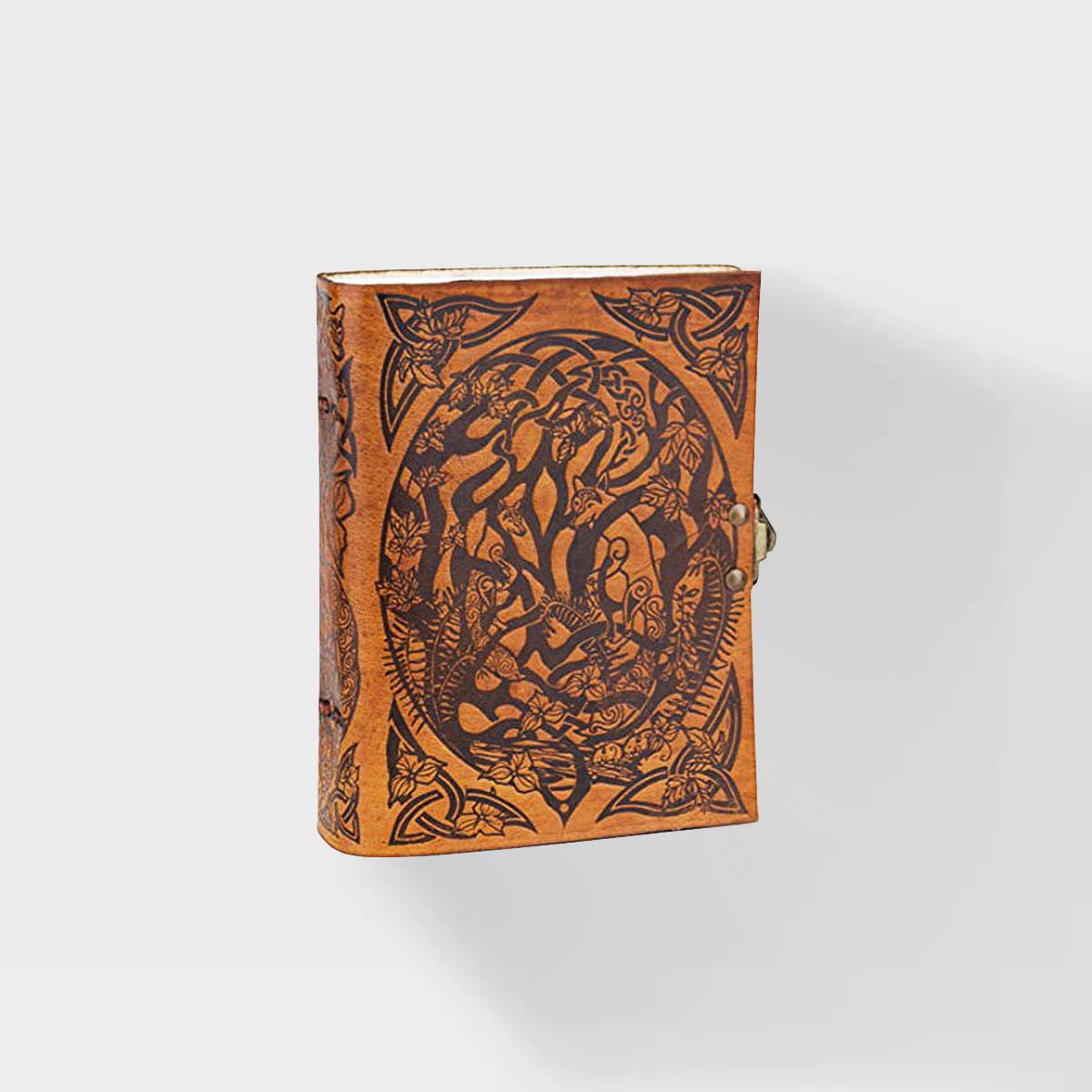 Woodland Fox - Jen Delyth - 5x7 - Leather Journal